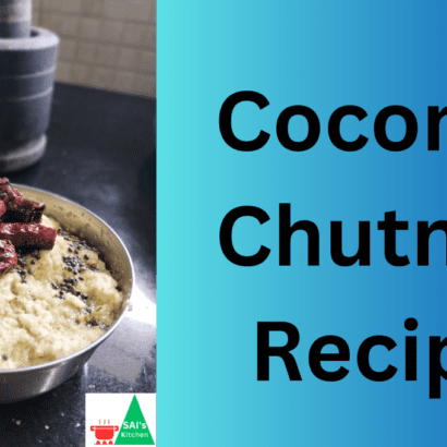 Coconut Chutney Recipe